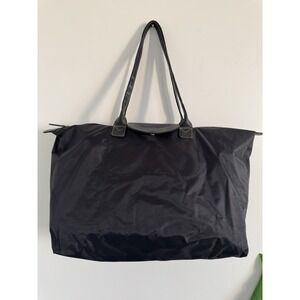 Barrington Weekend Overnight  Zipper Nylon Bag  Large 20x12 Black
